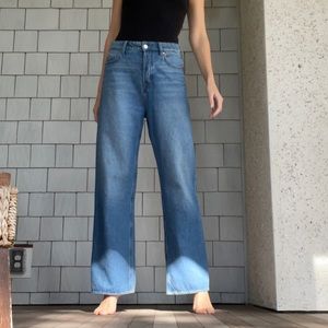 Classic Blue Wide-Leg Jeans